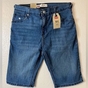 NWT Levis 511 Slim Cut Off Shorts Boys Size 20REG W30